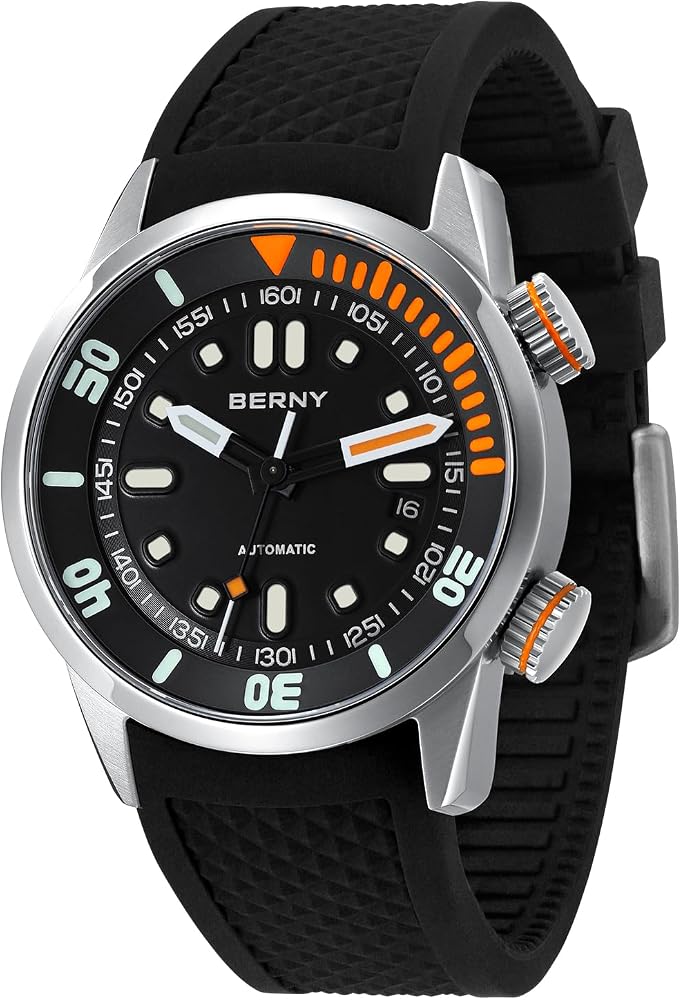 Men's Automatic Dive Watch 200M Waterproof Scratch-Resistant Sapphire