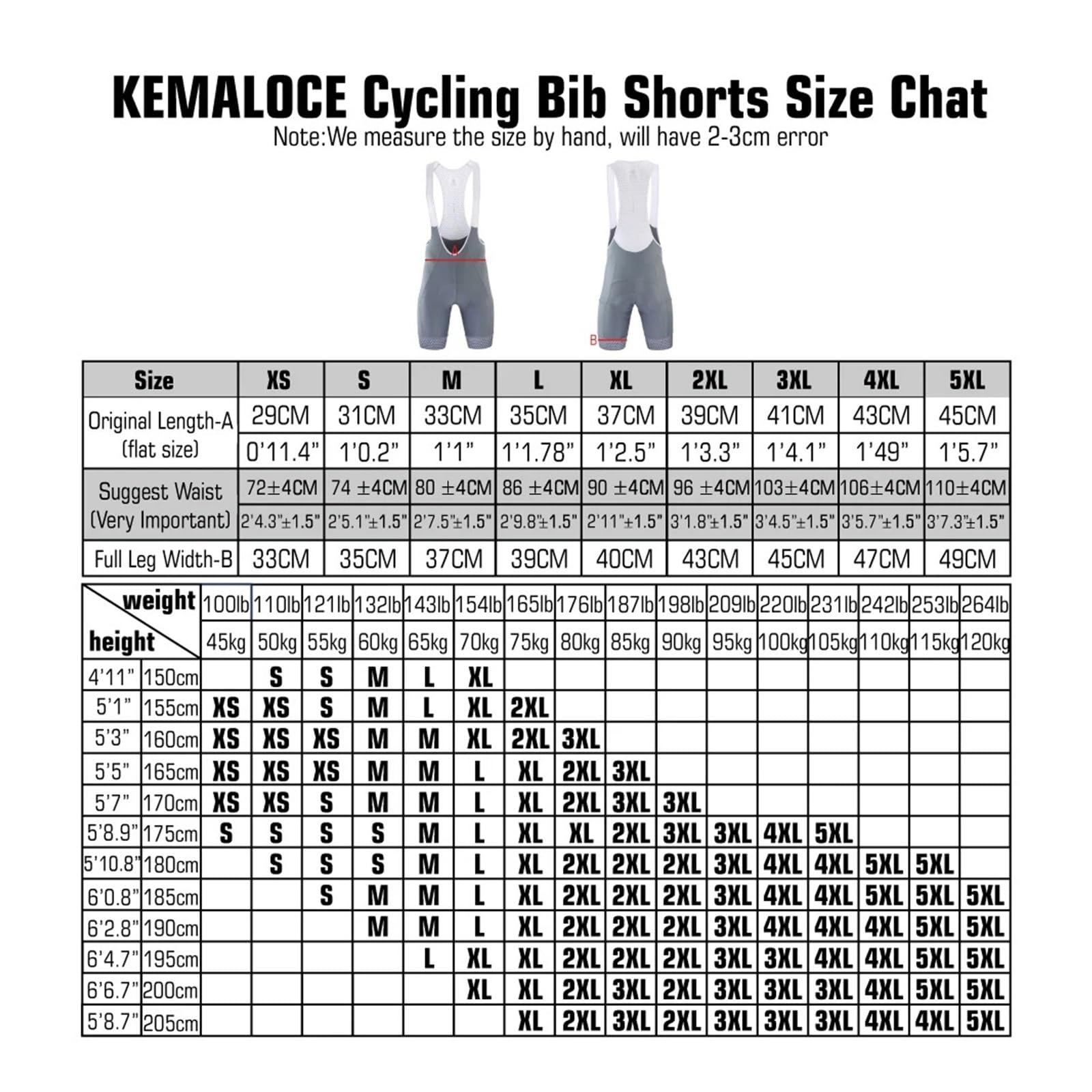 Pantaloncini da ciclismo Pantaloncini con bretelle da ciclismo con tasche laterali Uomo Blu Grigio Rosso Pantaloncini da bici con imbottitura in gel Pantaloni con bretelle da bicicletta compressi ( Co
