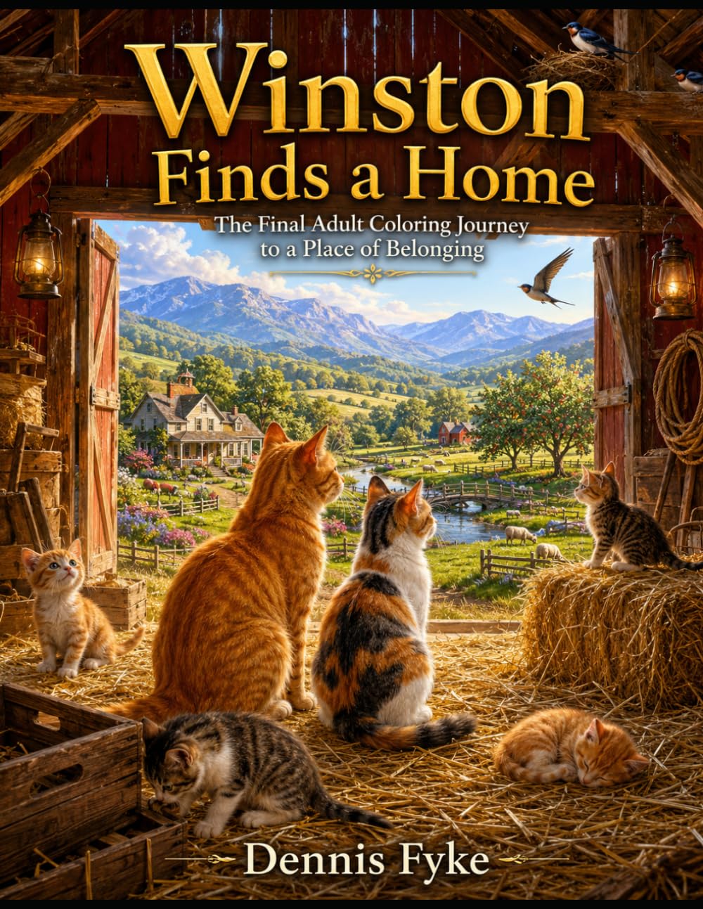 Winston Finds a Home: The Final Adult Coloring Journey to a Place of Belonging (The Winston Adventures Coloring Book Series)