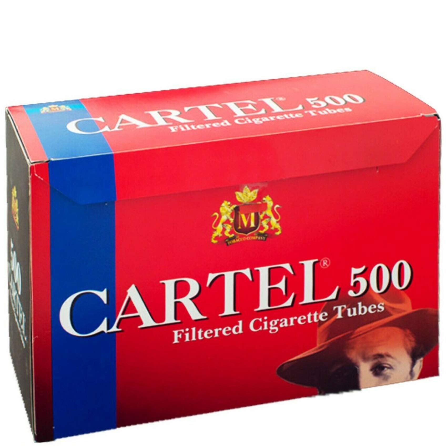 CARTEL 500-5000 x Premium Filtered TUBES Tips 15mm Classic Paper Dual GOLD Ring Smoking Empty Cigarette Filter Filling Tobacco UK FREE P&P