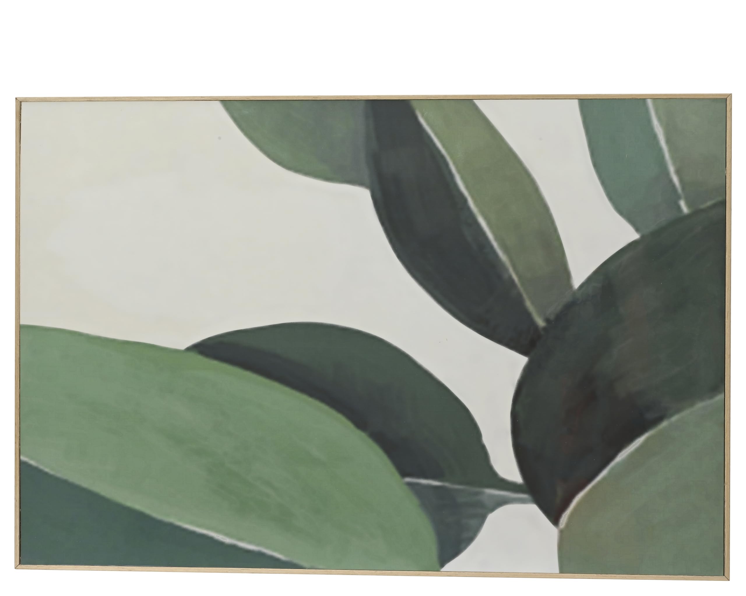 Decoris Green and White MDF Painting - 40cm Length, 60cm Width, 2.5cm Height