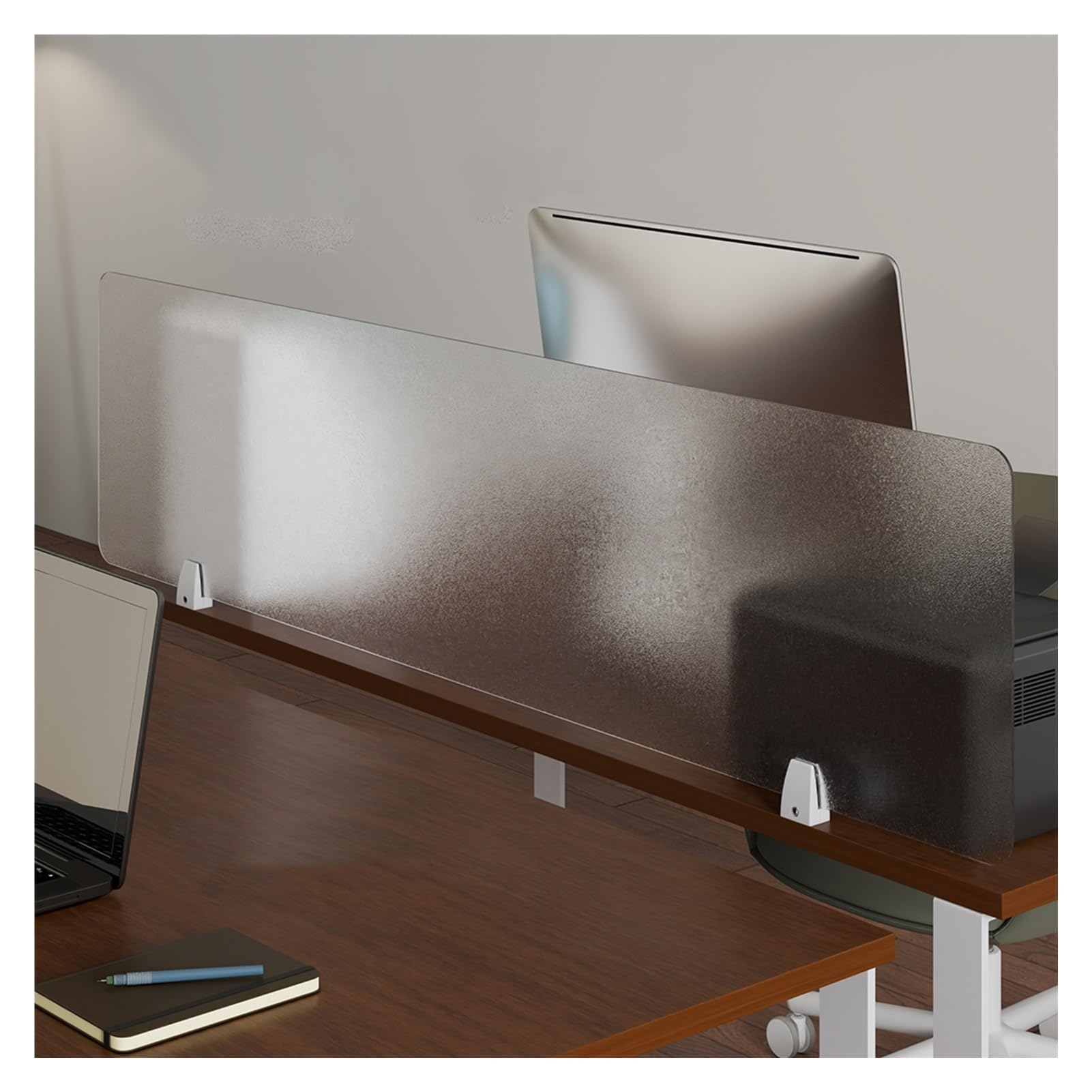 GJZQDKX Desk Divider, Translucent Frosted Acrylic Office Partitions, Desk Divider for Students Privacy Divider, 11.8in High Shield