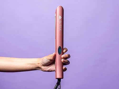 Miniatura 2 de SUTRA Professional Magno Turbo - Alisador de pelo de titanio de hierro plano calor rápido hasta 450 F pantalla LCD de doble voltaje apagado