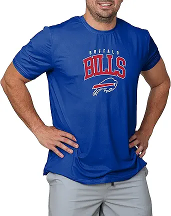 FOCO NFL Men's Officially Licensed Arch Logo Short Sleeve Performance Team T-Shirt