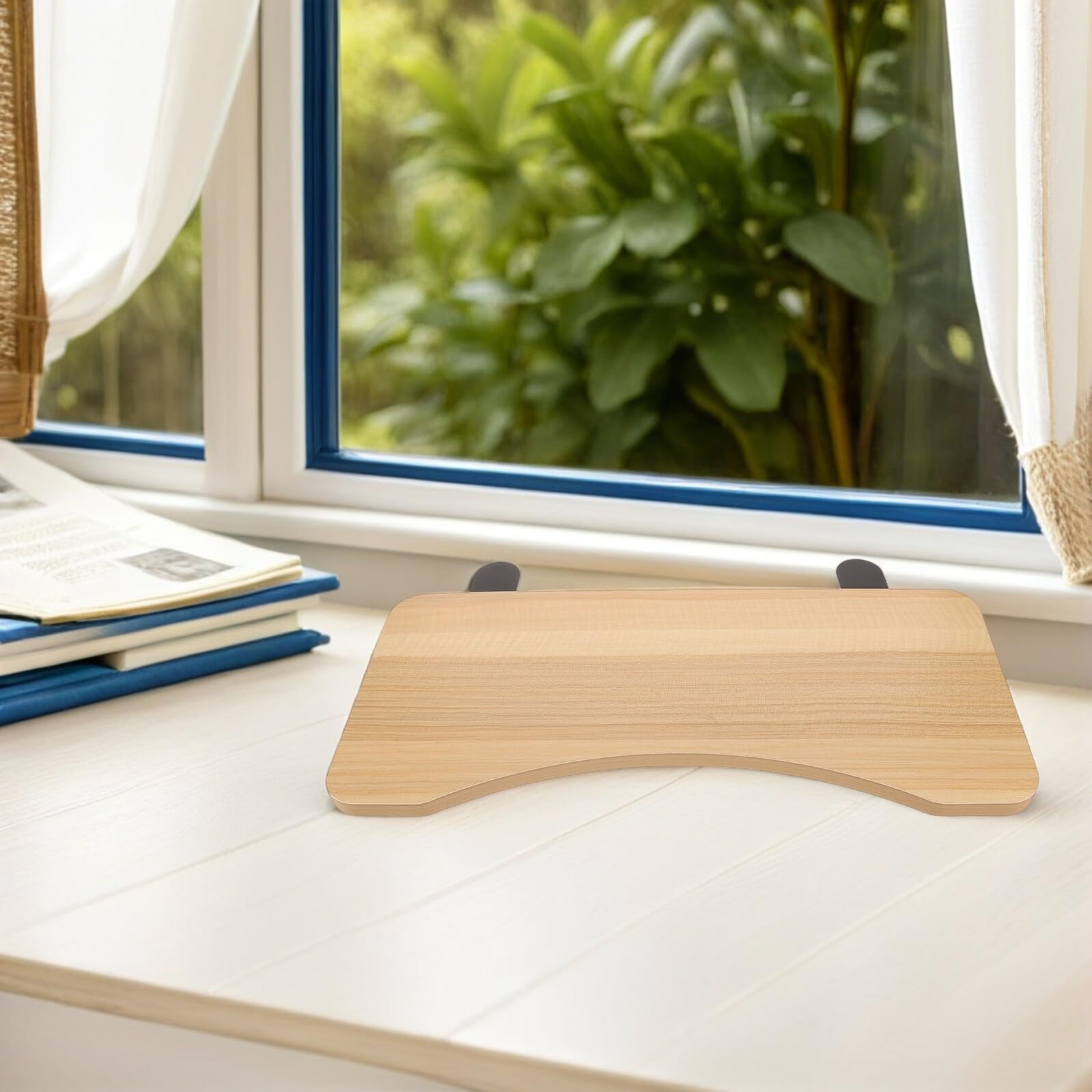Ergonomische Schreibtischverlängerungsablage Komfortable Tastaturablage aus MDF mit Klemme und Faltbarer Funktion zur Richtiger Haltung im Büro und Schule