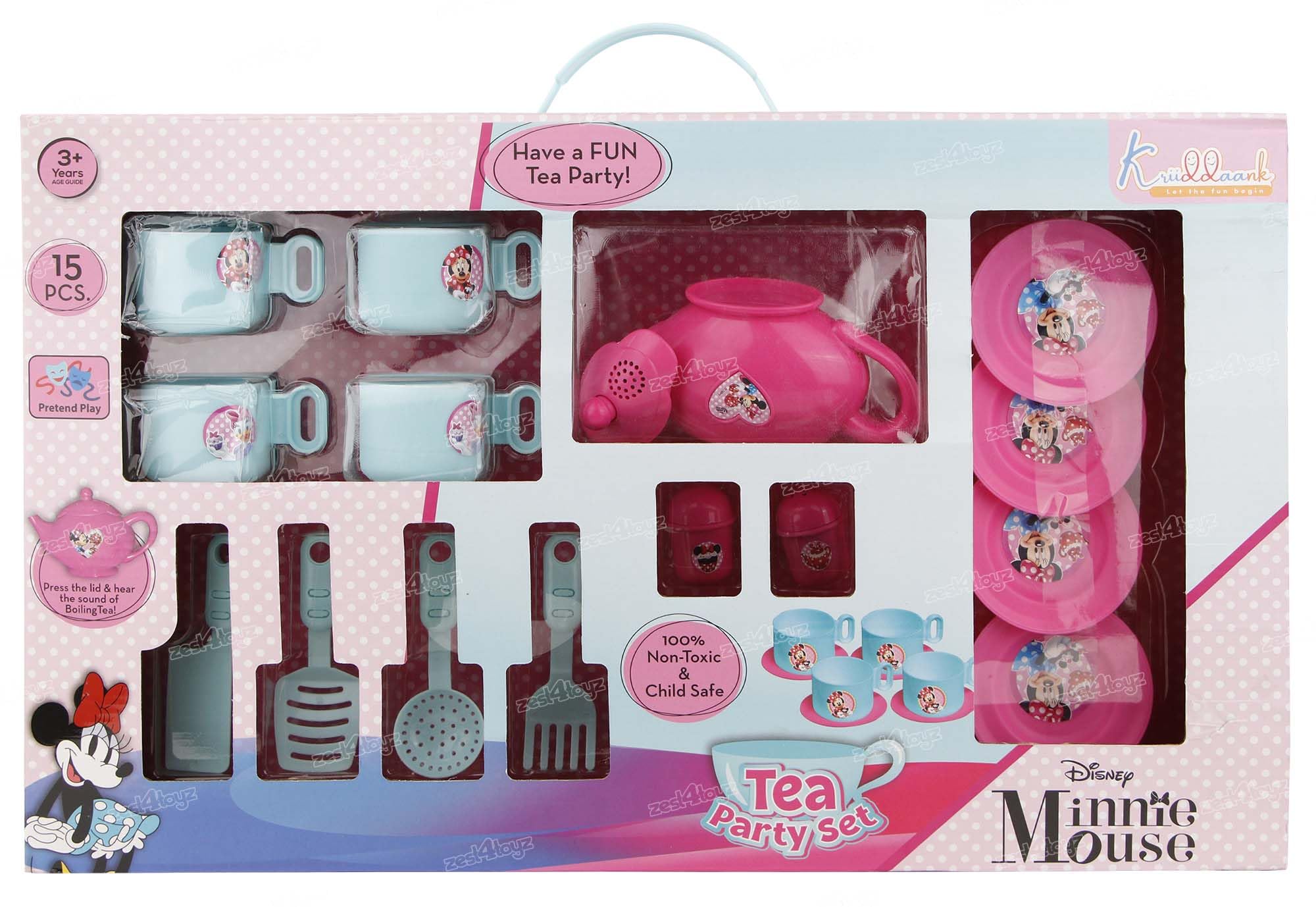 Zest 4 Toyz Tea Set for Kids 15 Pieces Party Playset Pretend Play Toy Kitchen Teapot Play Set Suitable for 3+ Years Boys and Girls Multicolor (B0DBM2NJKF) Amazon Price History, Amazon Price Tracker