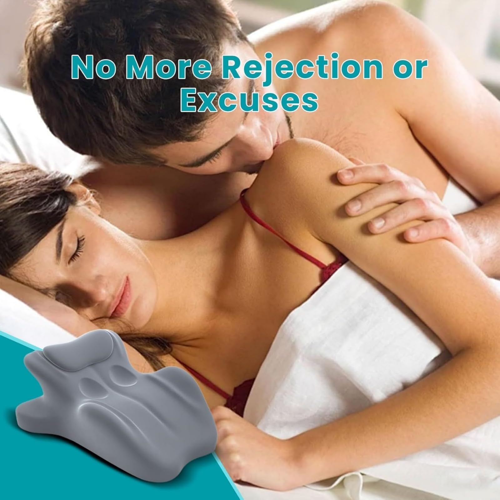 Cuscino Coppia Chiro-Monaco - Cuscino di Supporto Lombare in Memory Foam con Inclinazione di 27°, Compagno di Comfort Ergonomico,Grigio