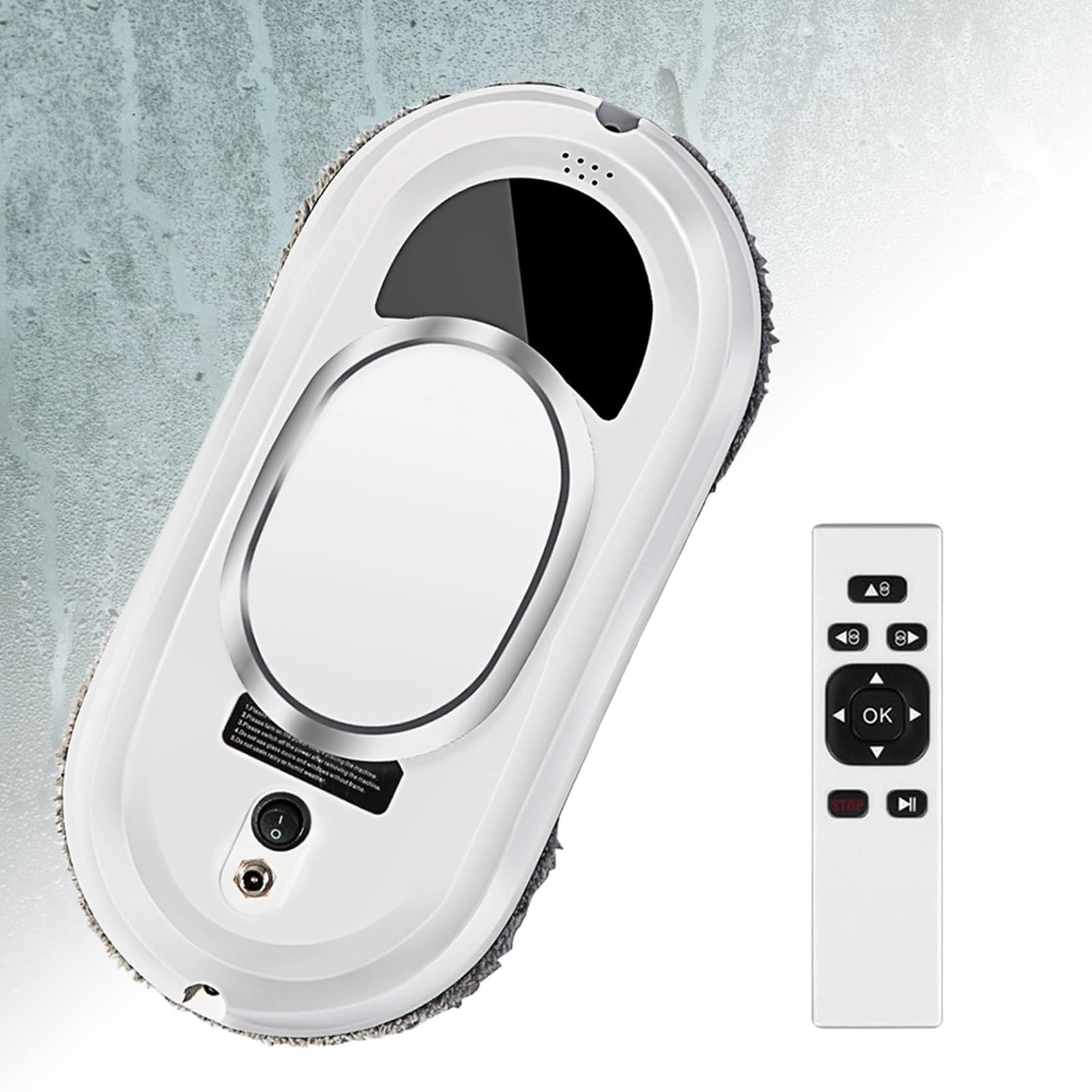 Window robotbest robot lavavetri Aspirapolvere intelligente anti-caduta e spegnimento della batteria con telecomando per finestre/porte in vetro/piastrelle