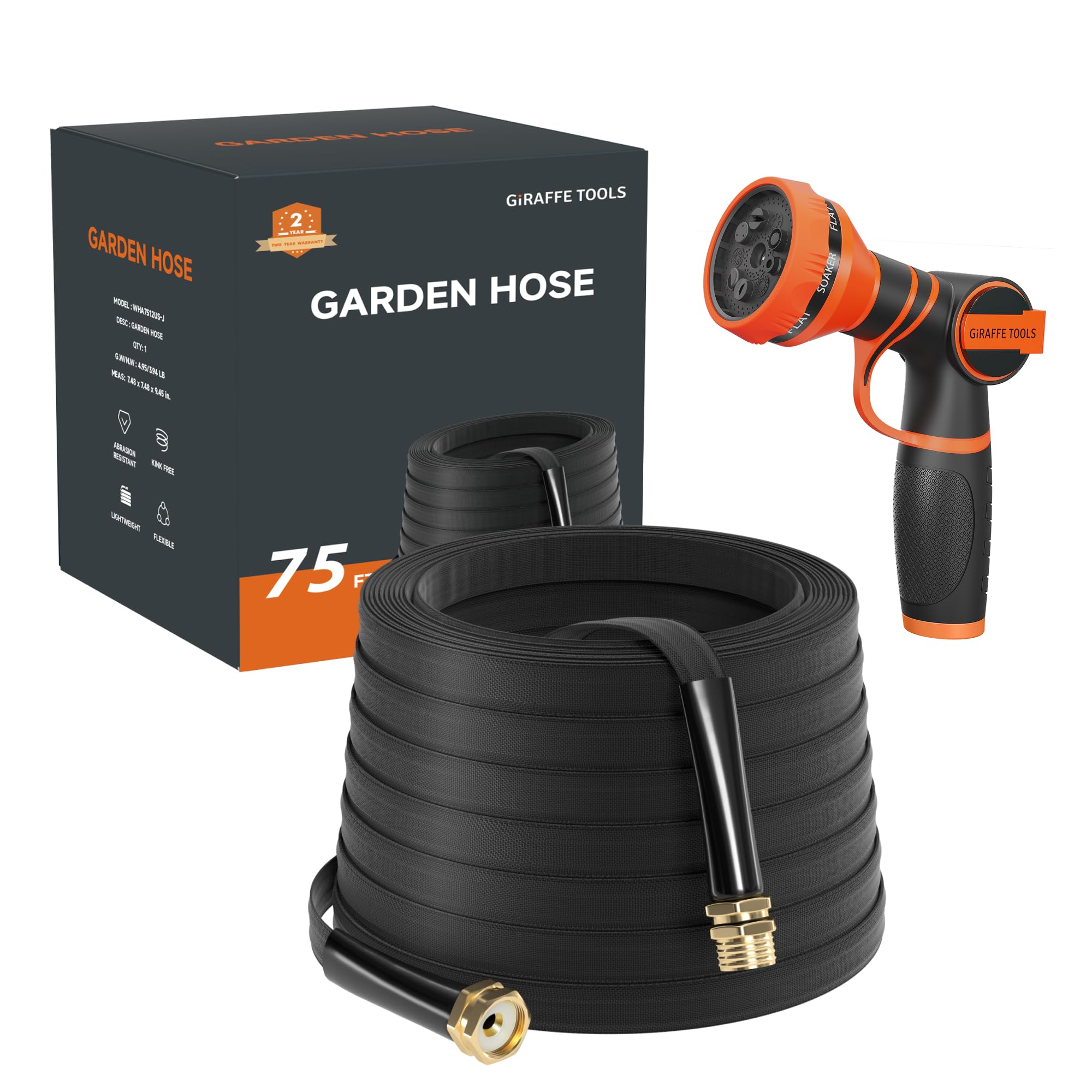 Giraffe Tools Garden Hose 75FT
