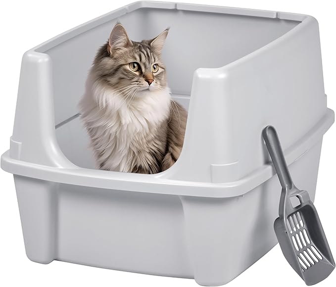 Open & Large Capacity Litter Box