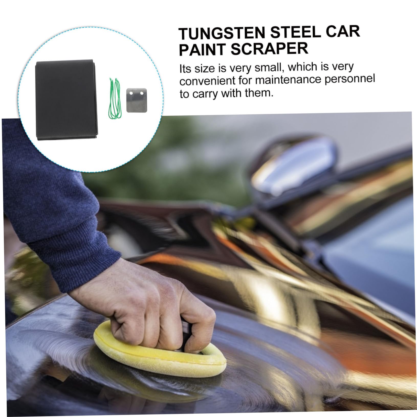 VICASKY Grattoir Calcaire en Acier Tungstène Portable pour Entretien Automobile, Outil de Réparation Peinture et Élimination Peinture Suspendue Plusieurs styles