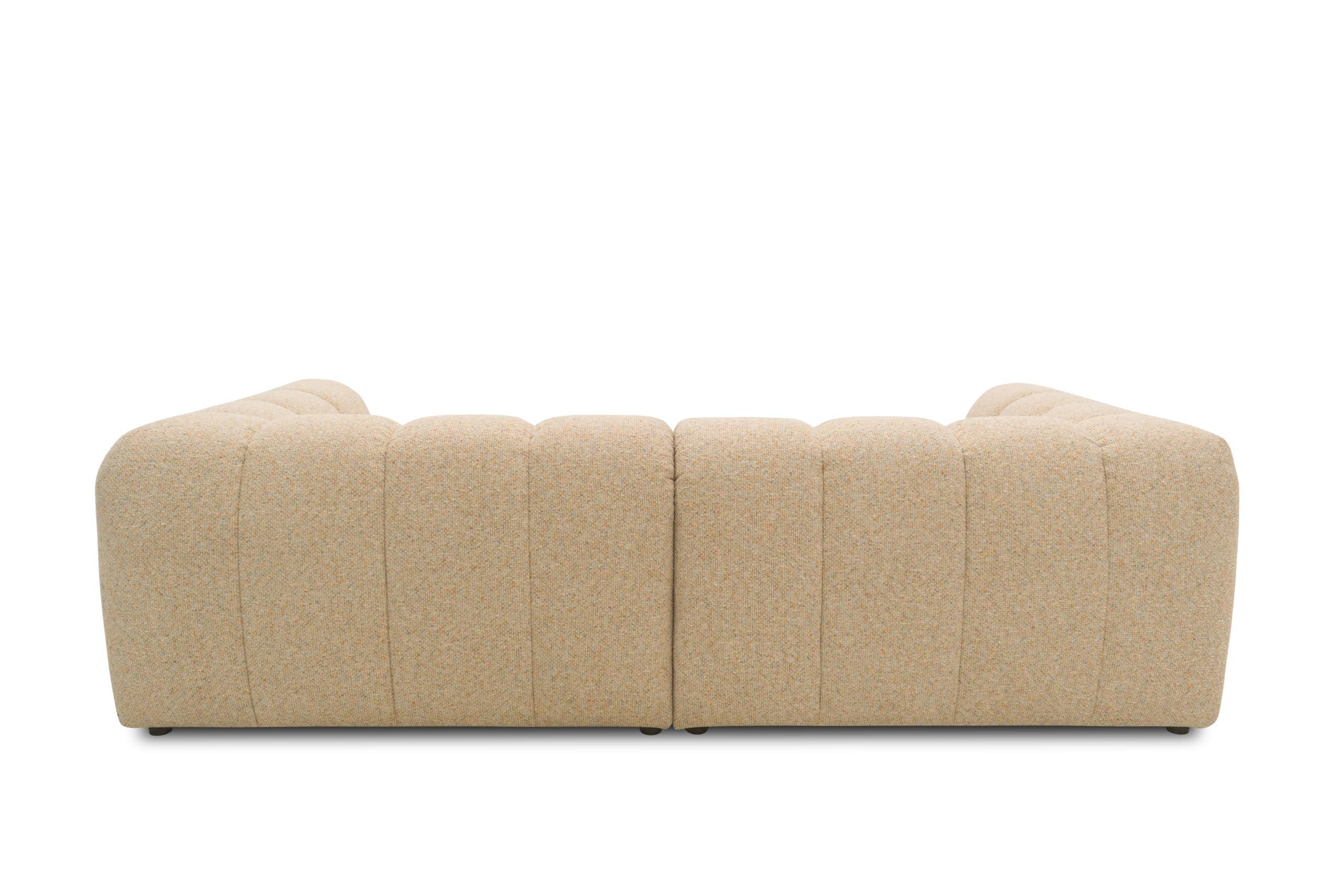 DOMO. collection Sofa Salto, 3-Sitzer Bigsofa mit Taschenfederkern, 3er Couch, Modulsofa, Polstergarnitur, 118 x 254 x 69 cm (BxTxH), beige