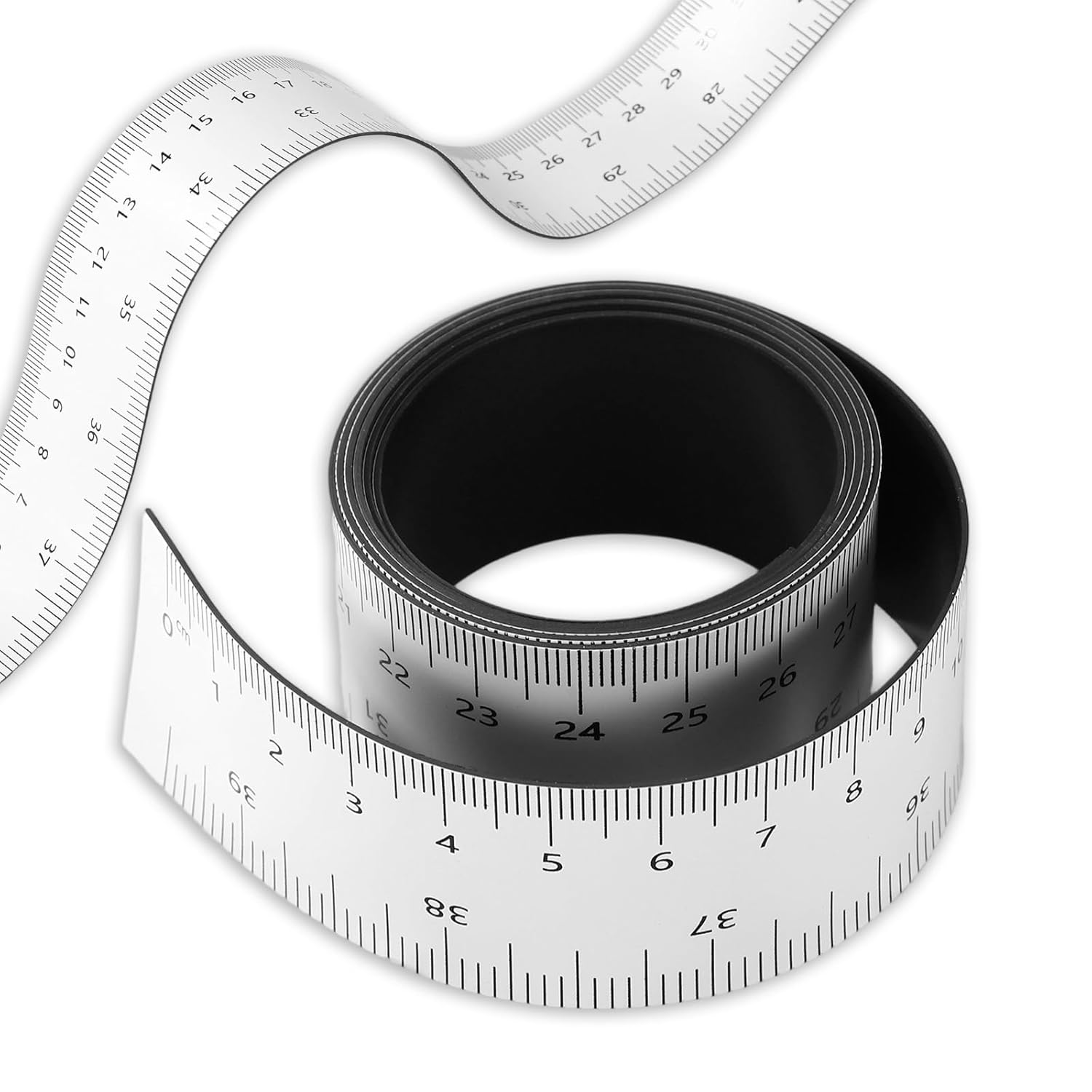 Magnetic Ruler Tape, 39.37 Inch Flexible Magnetic Measuring Tape with Inches & Centimeters for Classroom Whiteboard Workshop Milling Machines Drawing and Craft Table