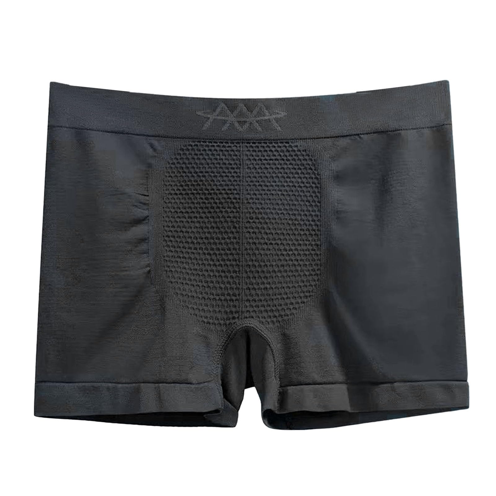 Bluelans Mens Boxer Briefs Underpants Seamless Honeycomb Breathable Mid Waist Soft Moisture Wicking Anti-shrink Underwear for Men Dark