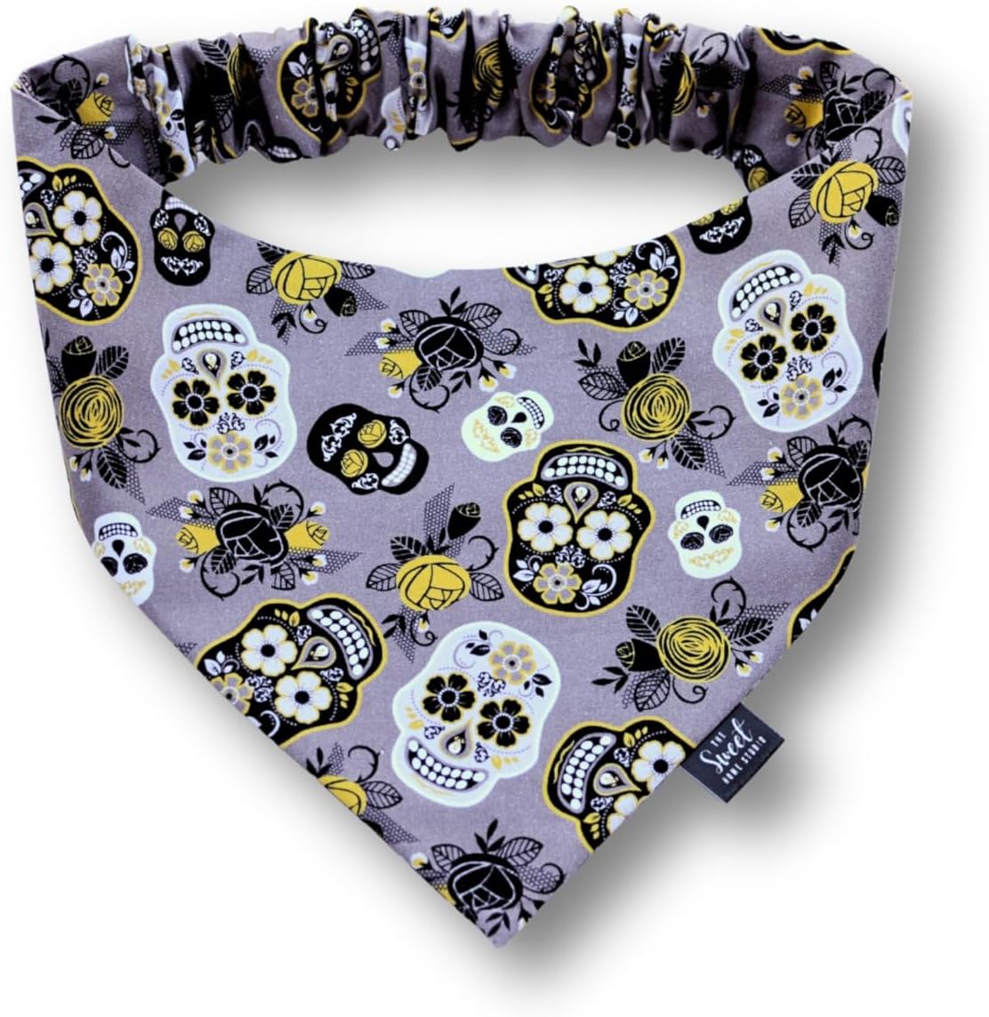 Halloween Scrunchie Dog Bandana Perfect for Halloween, Trick-or-Treating, Thanksgiving Elastic pet Bandana, Dog & cat Accessory (XX-Large, Candy Corns)