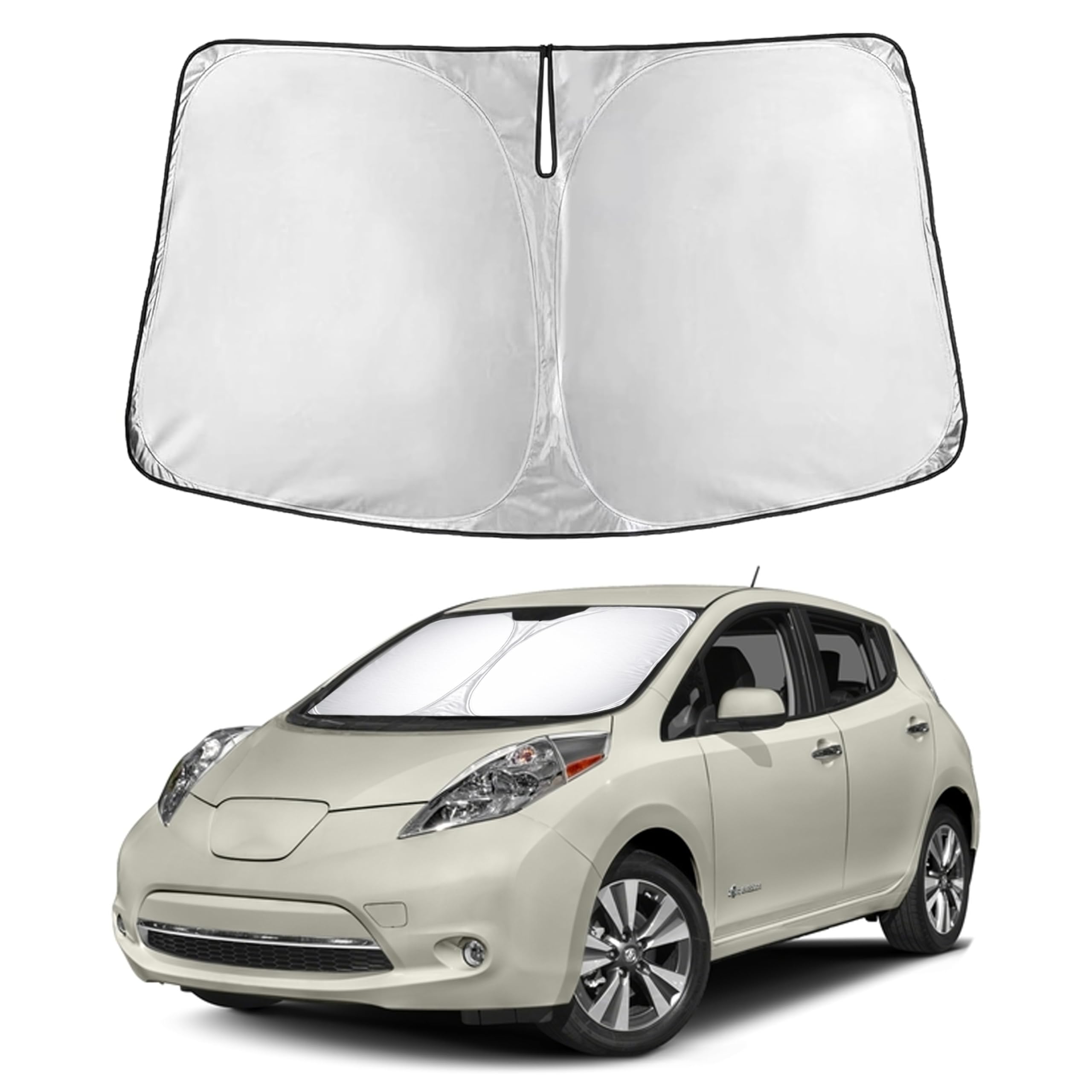 EcoNour Windshield Sunshade Compatible for Nissan Leaf 2011–2015 2016 2017