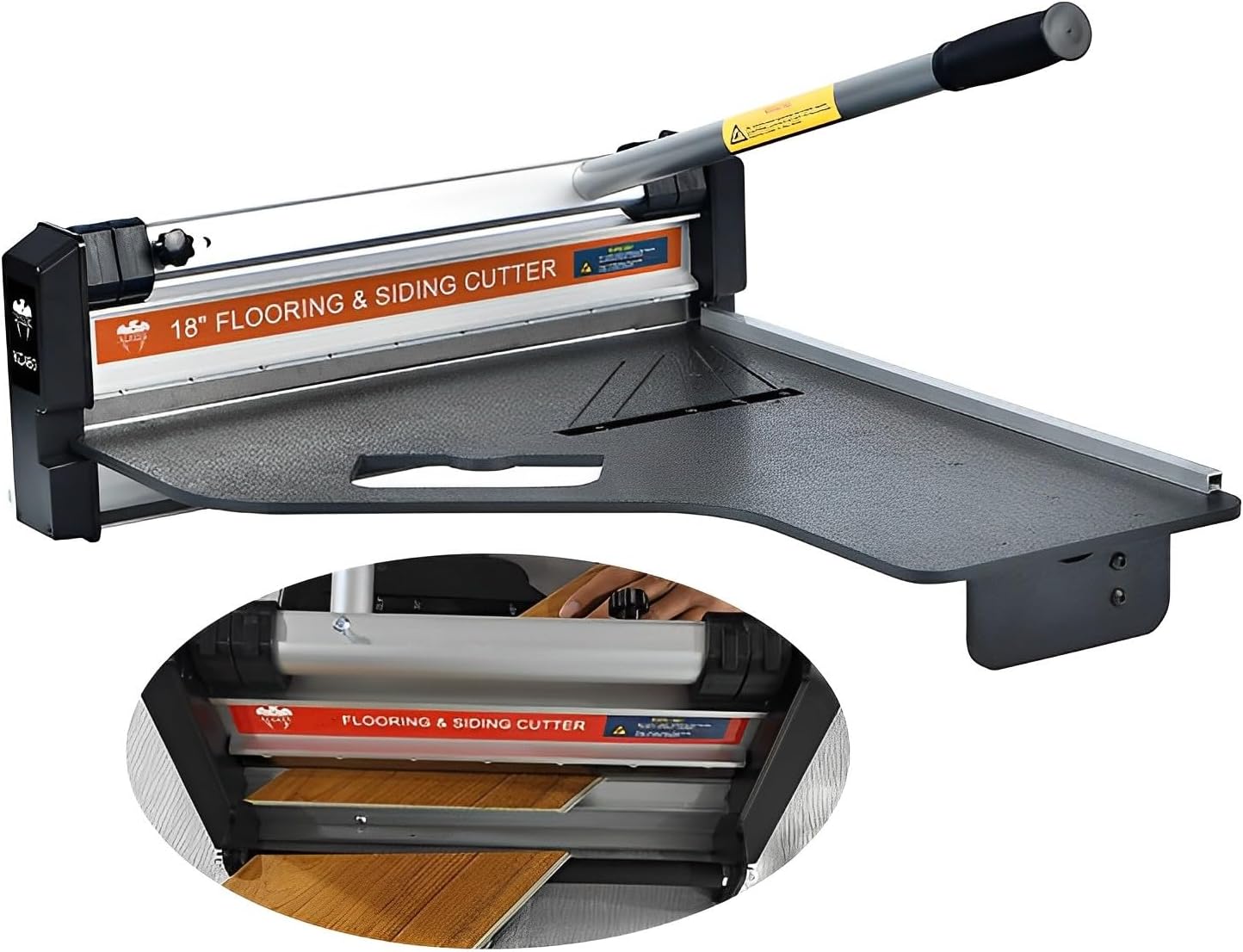 18" Vinyl Floor Cutter, 12mm Laminate Flooring Cutter Kit For Laminate, Engineered Hardwood, Siding, LVT, VCT, SPC, LVP, WPC and Vinyl Plank Kc460l