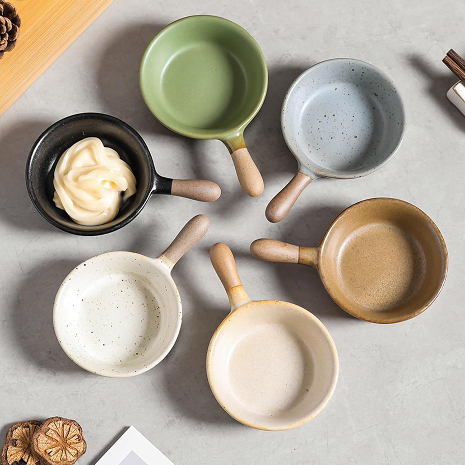 Bowl for Sauce Ceramic Bowls are Suitable for Serving Snacks Desserts Nuts Cream Etc