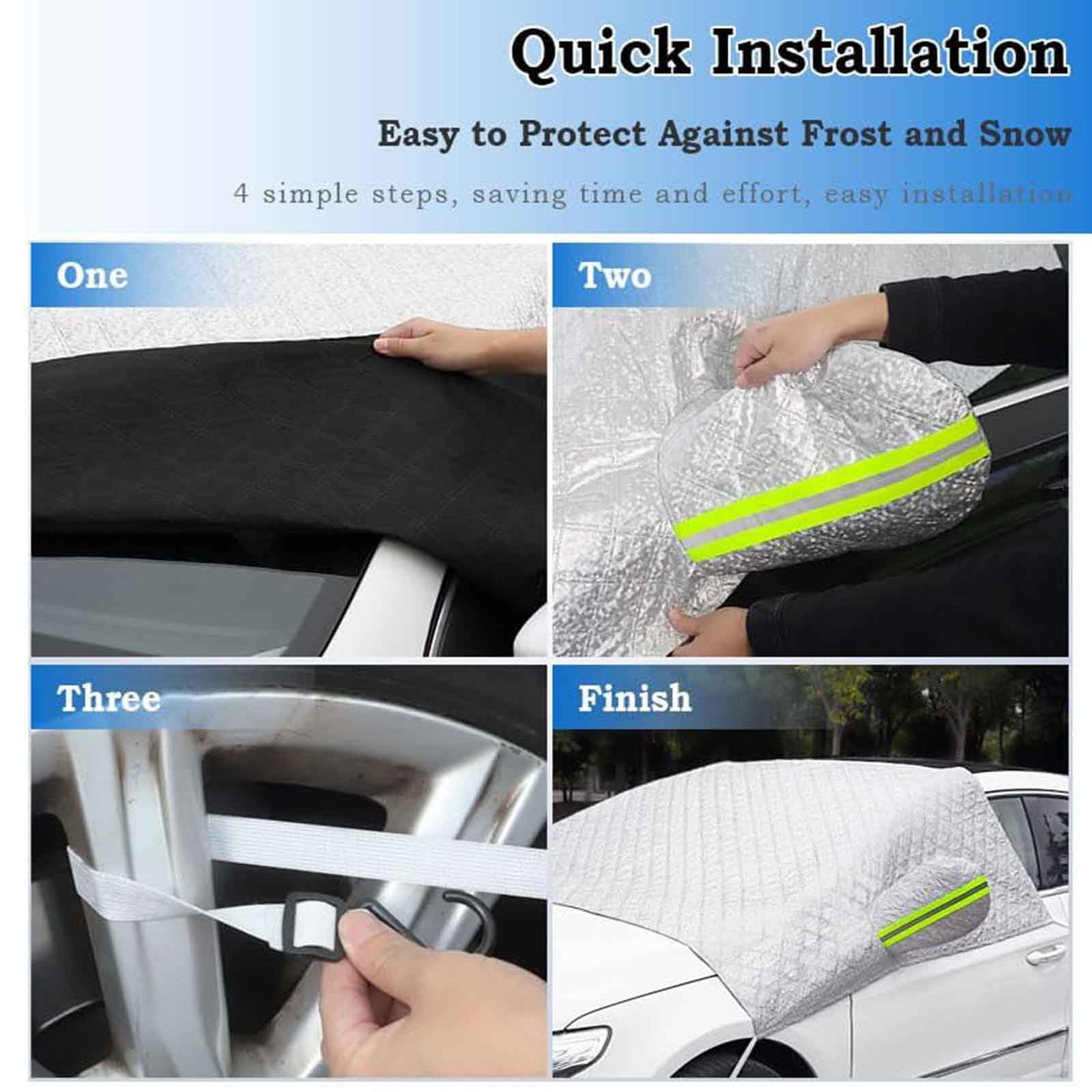 Frontscheibenabdeckung Winter Auto Für Opel Adam Hatchback 2012-2019, Frost Windschutzscheibenabdeckung Faltbar Autoscheibenabdeckung Sonnenschutz Schnee Zubehör