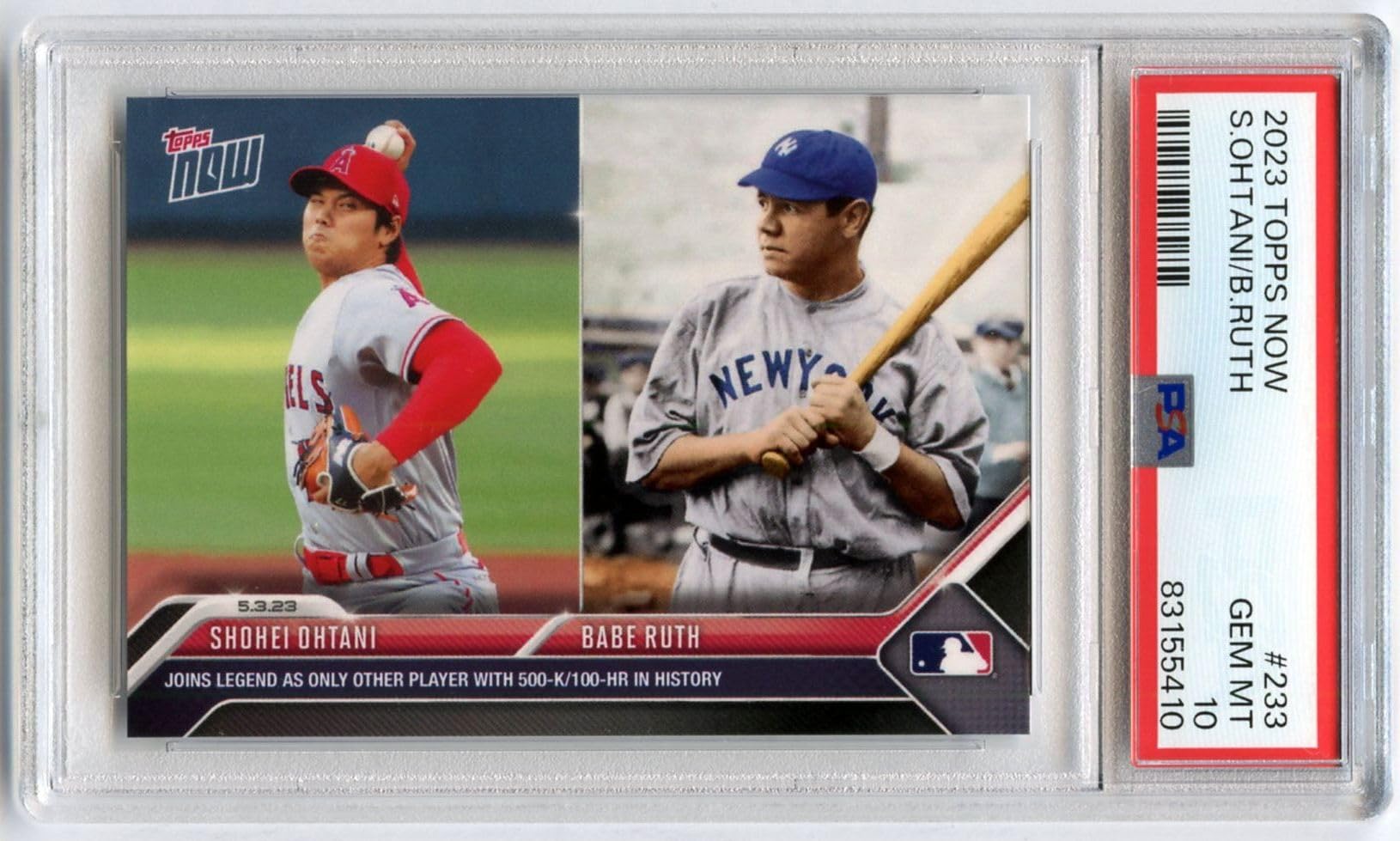 Amazon | ［PSA鑑定カード］ PSA10 GEM MINT 大谷翔平/ベーブ・ルース