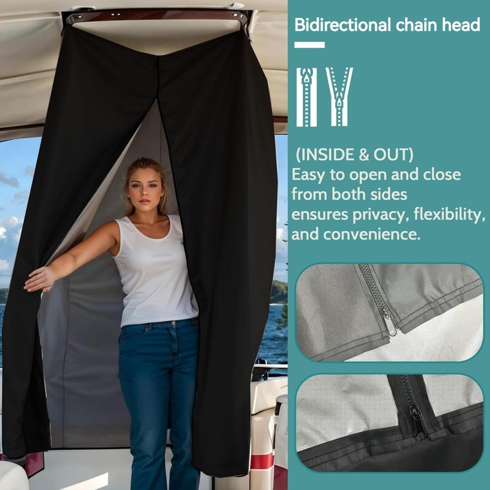 Vestidor Portátil Impermeable y Plegable con Tela Oxford 420D - Tienda de Privacidad para Cambiarse en Playa, Jardín, Viajes, Camping y Barco
