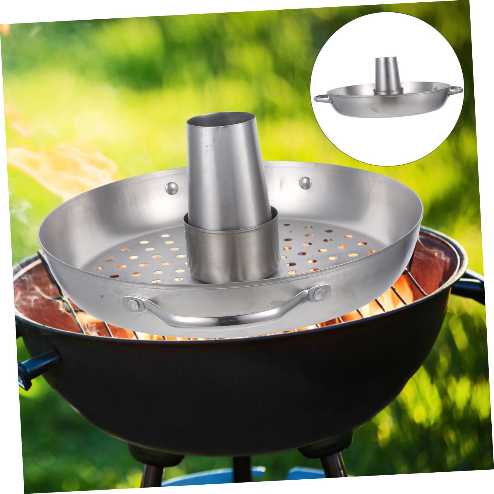 YARNOW Supporto per Arrostire Il Pollo in Acciaio Inox Verticale per Facilitare Lo Scolo dei Grassi E La Cottura