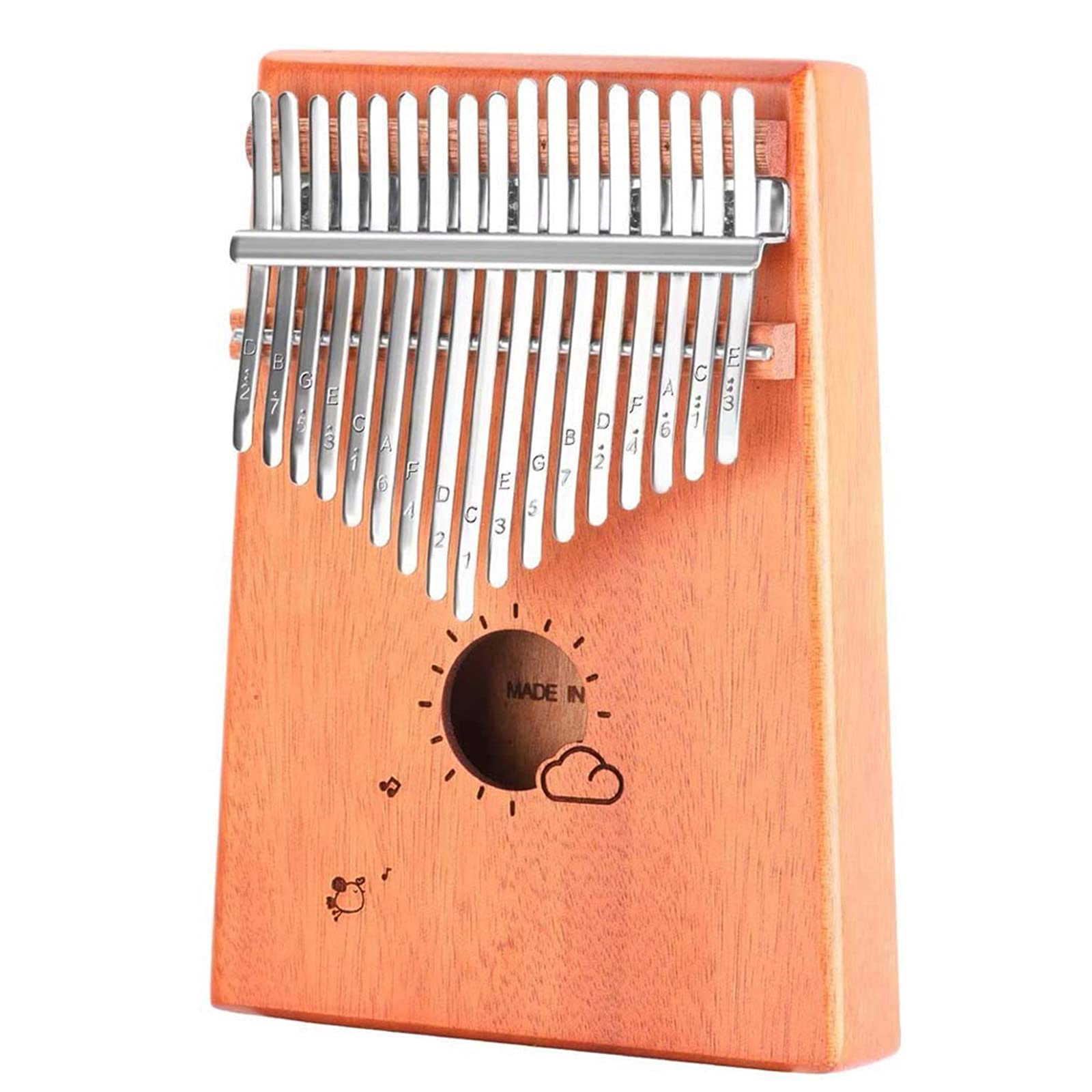 Kalimba 17 Clés, Thumb Piano Finger Piano Percussion Instrument De Musique Cadeau pour Les Mélomanes Débutants