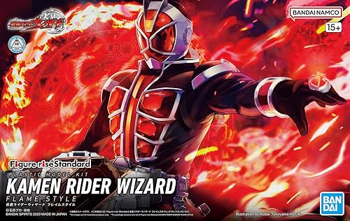 Miniatura 16 de Bandai Hobby - Kamen Rider Wizard - Kamen Rider Wizard Flame Style, Bandai Spirits Figure-Rise Standard Model Kit
