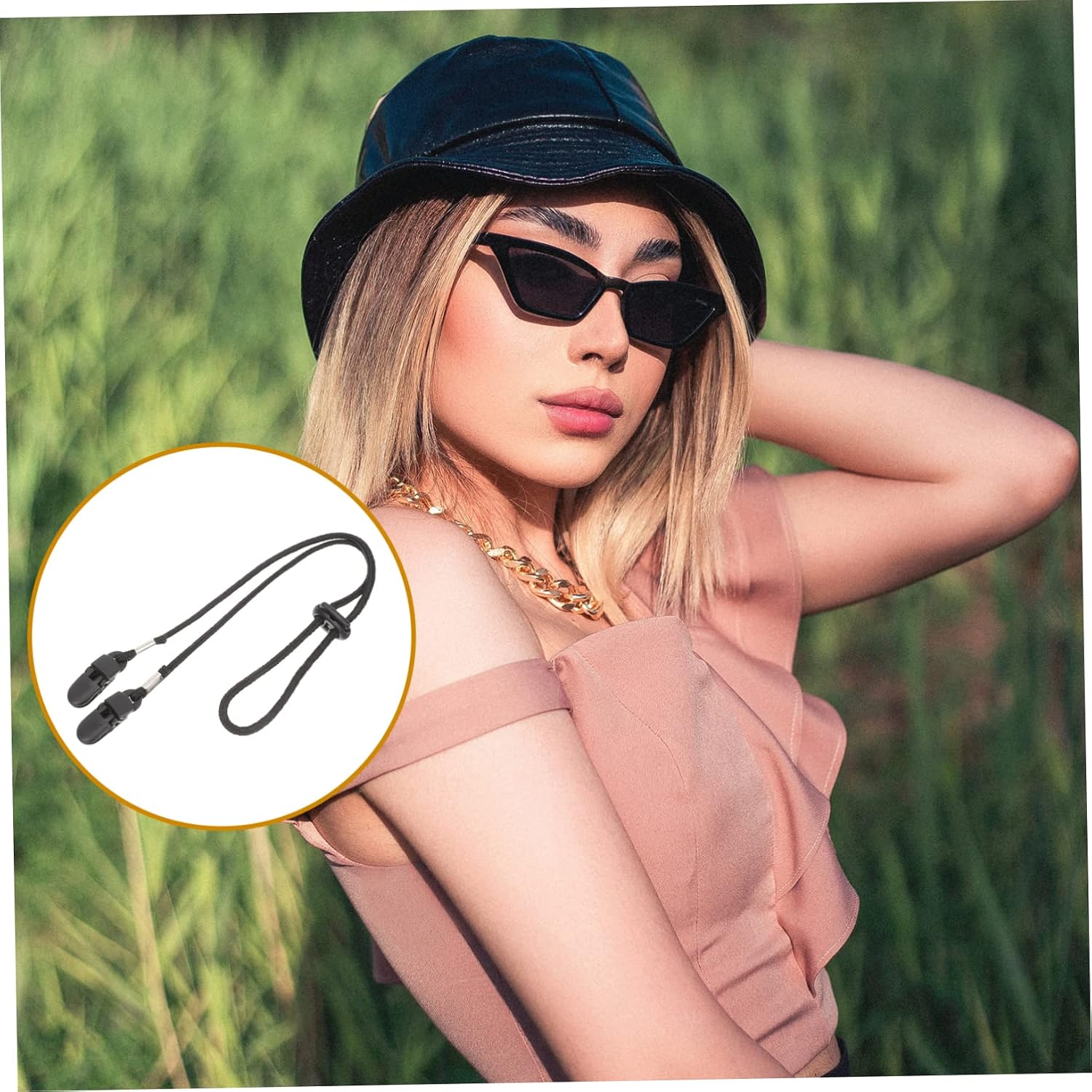 VALICLUD Windproof Rope Buckle Hats Hat Windproof Clip Draw Lanyards Protection Clasp Hooks Chin Strap