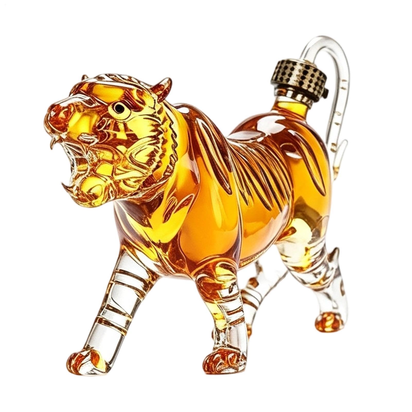 Decanter per vino in a forma di tigre 3D