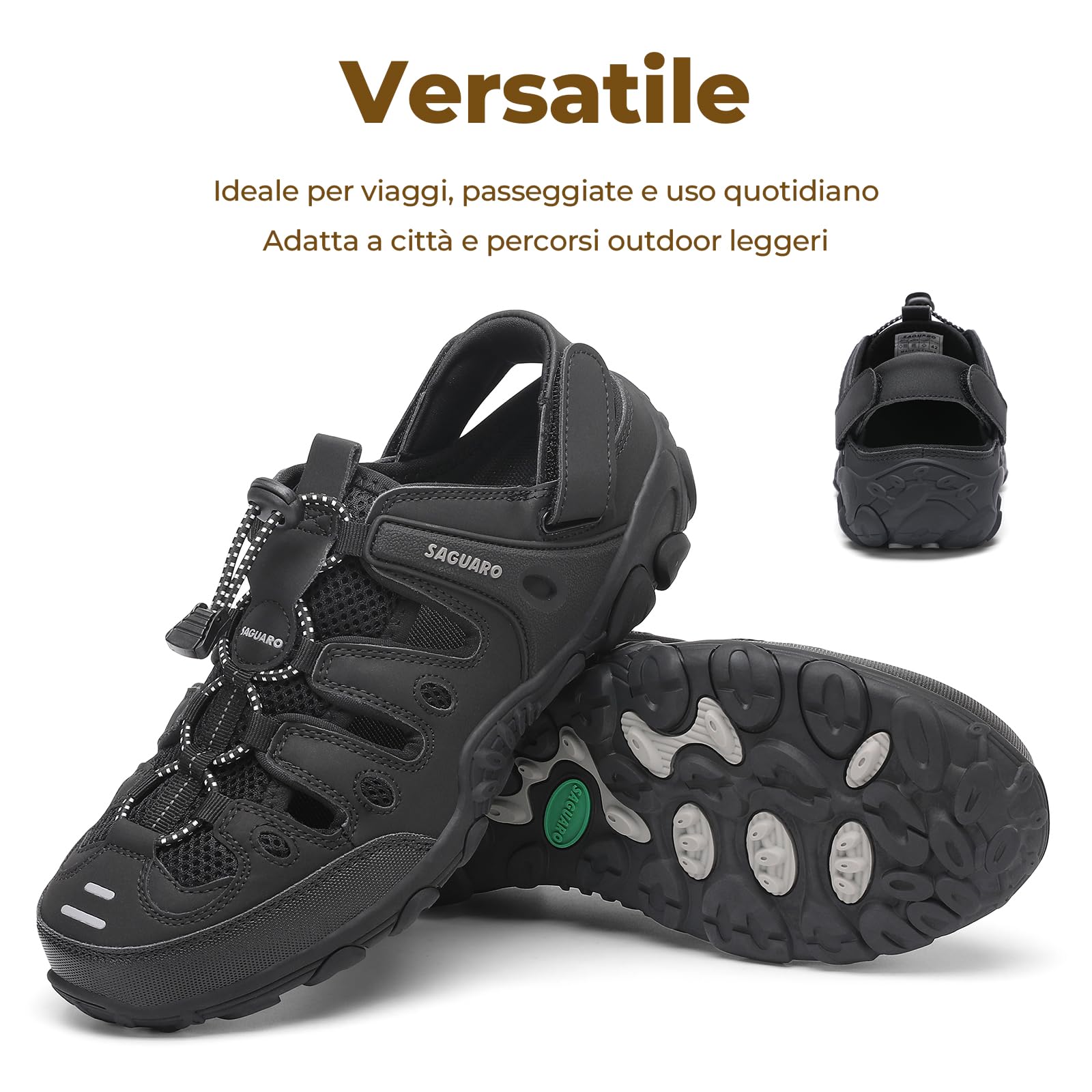 SAGUARO Sandali Donna Antiscivolo e Traspiranti, Sandali da Trekking per Escursionismo e Attività Outdoor, Taglie 36-42 EU