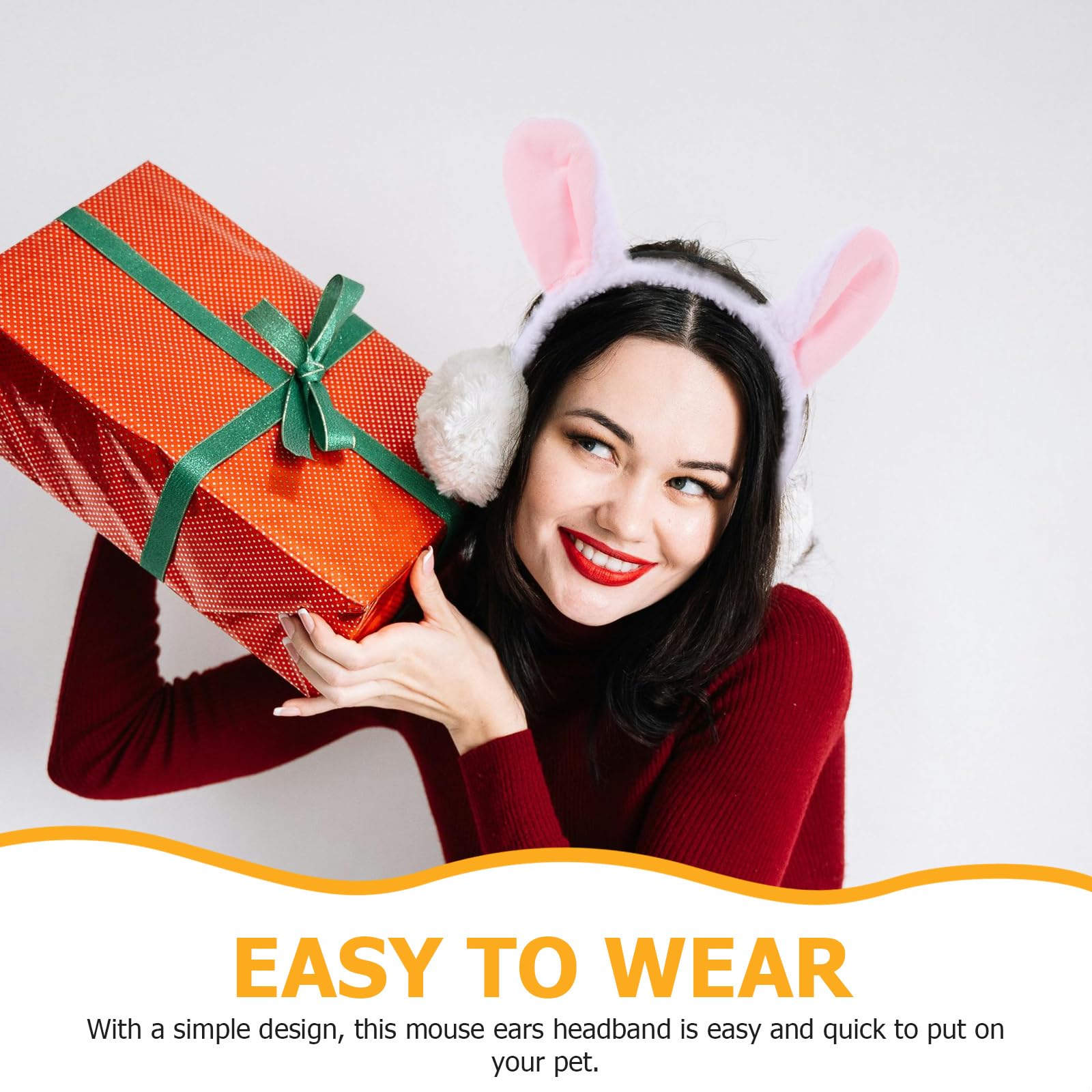 JOINPAYA Lamb Costume Accessory Set: Sheep Ears Headband and Tail for Halloween Cosplay Party Dress-up - Image 4
