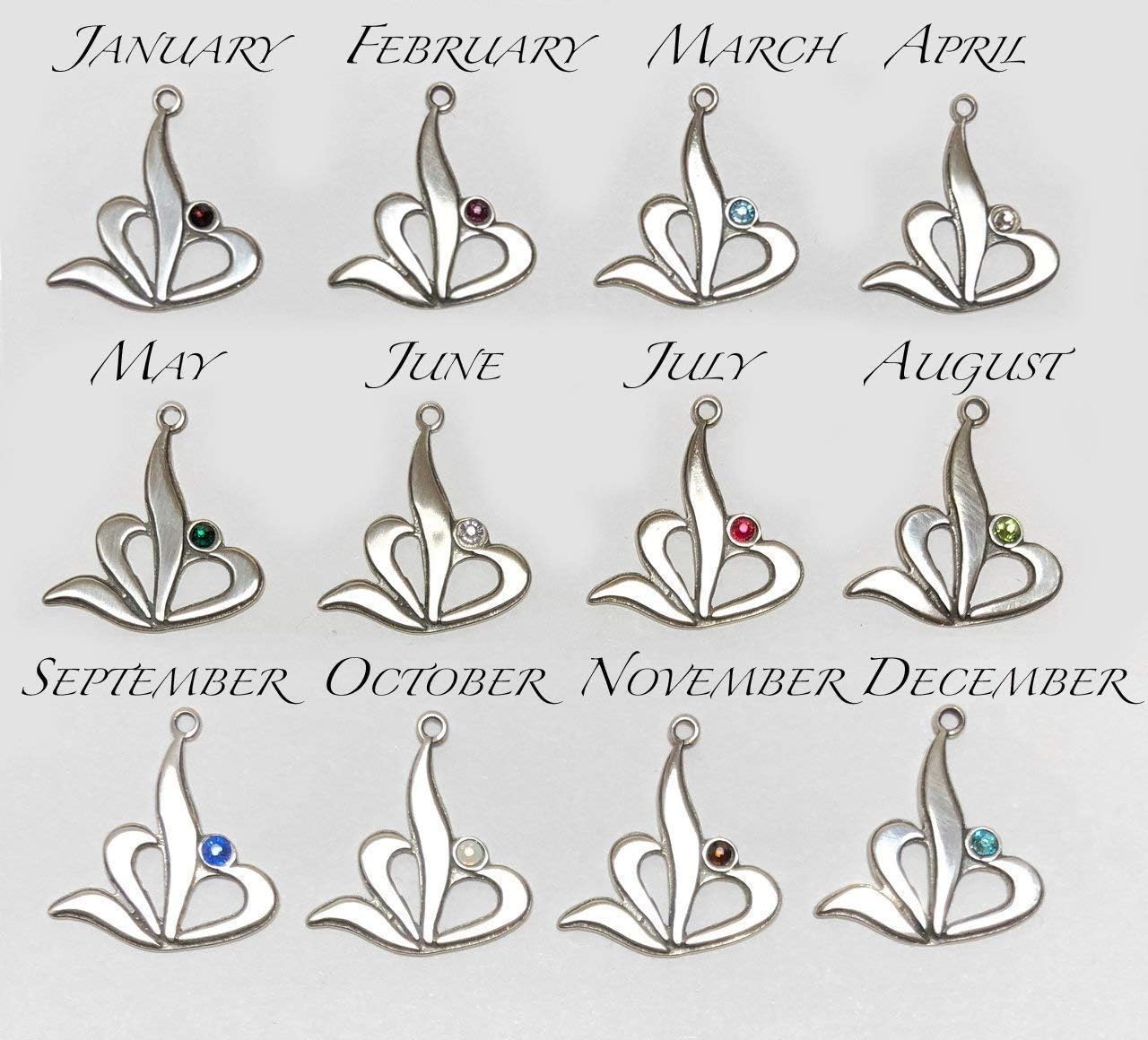 I Will Blossom! BIRTHSTONE Eating Disorder Recovery necklace.