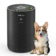 Air Purifiers for Home Bedroom,KQLKJ H13 True HEPA Air Purifier with Fragrance Sponge for Better Sleep, Pollen, Smoke, Dusts, Pets Dander, Odor, Small Air purifier for Office,Dorm Room(Black)