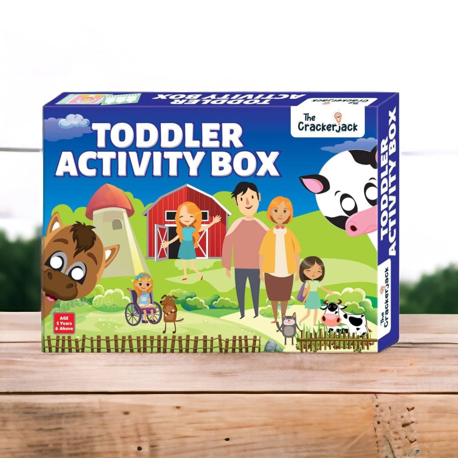 The Cracker Jack Toddler Activity Toys Box For Age 2 Year And Above For Kids/Toddlers | Educational Toys For 2+ Year Old | Board Books And Fun Games, Multicolor