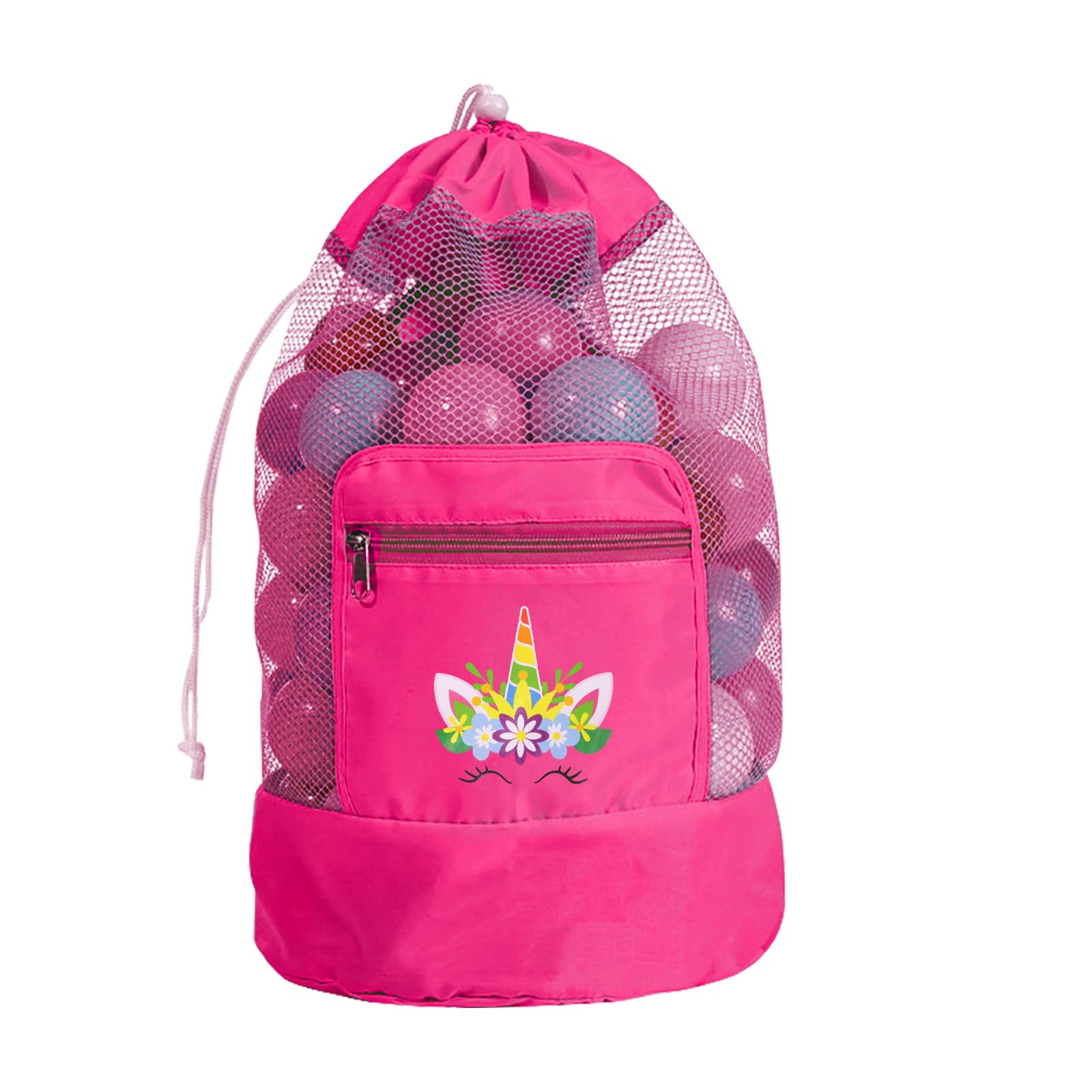 WEDNOK Bolsa de juguete de playa rosa