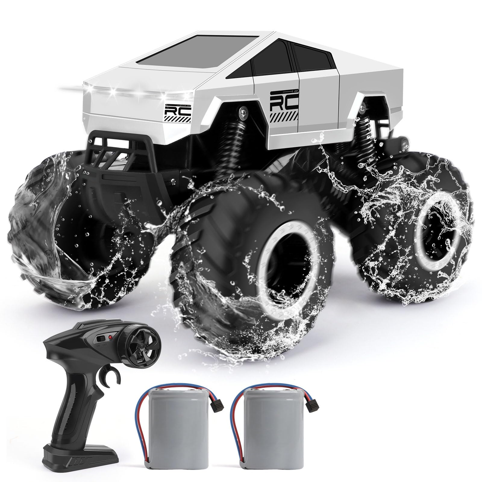 1 16 Waterproof Monster Truck Toys RC Cars Amphibious Remote Control Car Trucks 4WD All Terrain Off-Road Pickup