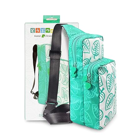 Shoulder Chest Bag for Nintendo Switch, Storage Bags Portable Sling Backpack Waterproof & Dustproof, Protective Travel Case for Controller, Console Dock, Joy-Con Grip, Game Cards, Switch Accessories