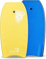 ROKIA 42" EPP Core Bodyboard with XPE Cover, Reinforced Wood Strips & Leash - Durable Surf Board for Teens & Adults