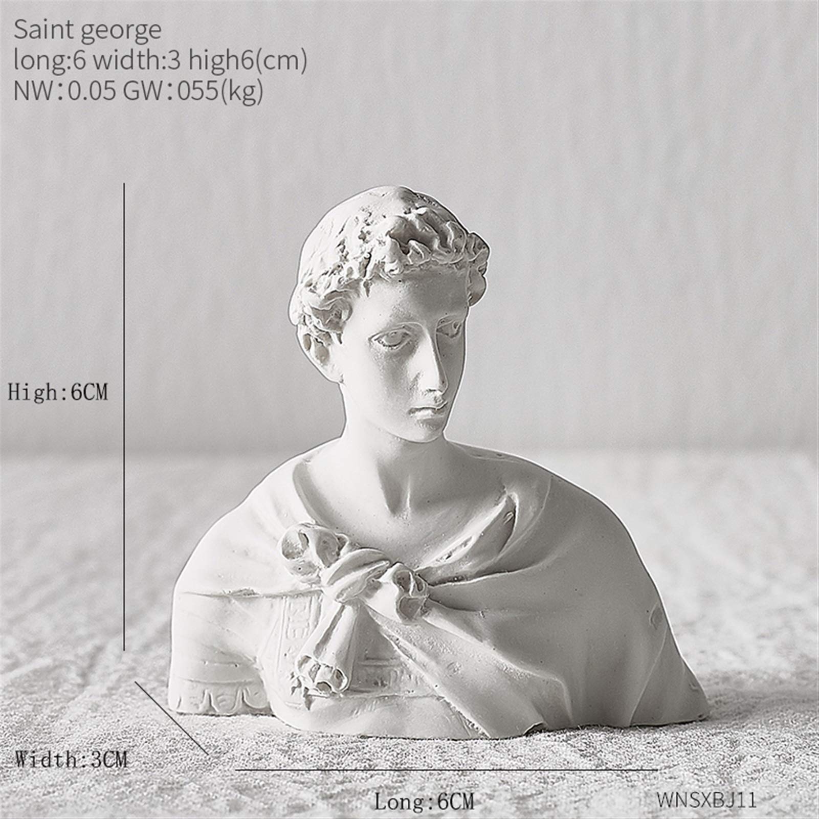 Amazon.co.jp: YuanSu アポロヘッドの肖像画ギリシャ神話の置物ミニ