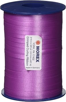 Morex Ribbon Poly Crimped Curling Ribbon, 3/16-Inch by 500-Yard, Fuchsia, 253/5-025