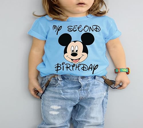 Miniatura 3 de My Second Birthday Shirt Mickey Birthday Shirt Mouse 2nd 3rd Girls and Boys Mickey Shirt oh Twodles Mickey Birthday Outfit Mickey Shirt for Toddler