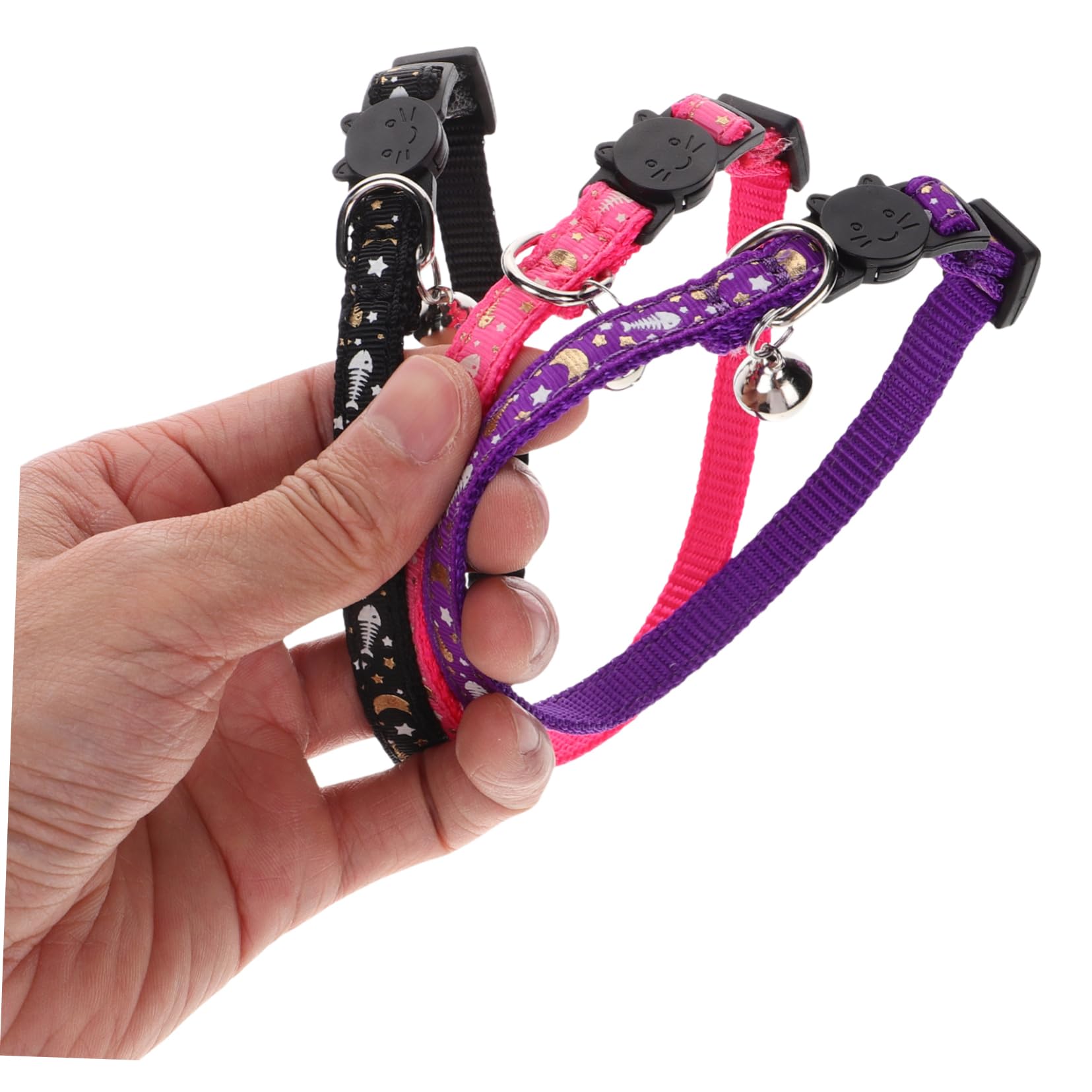 POPETPOP 12 STK Leuchtendes Katzenhalsband Dekorativer Katzen-halskreis Dekoratives Katzenhalsband Haustierhalsband Verstellbar Welpenhalsband Für Haustiere Kleiner Hund Stoff Haustierkette