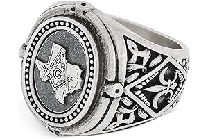 Texas Masonic Ring: Distinguished Emblem of Brotherhood and Tradition