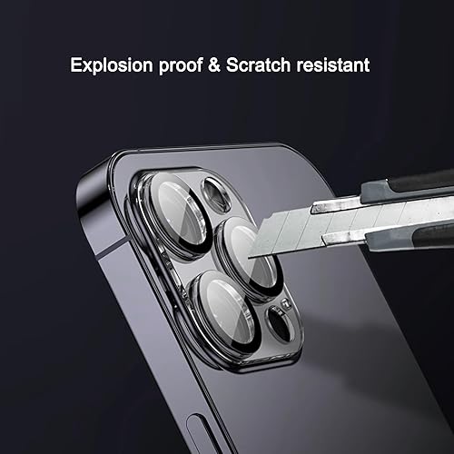 Miniatura 6 de Ailun Paquete de 3 protectores de lente de cámara para iPhone 15 Pro de 6.1 pulgadas y iPhone 15 Pro Max de 6.7 pulgadas, vidrio templado, dureza