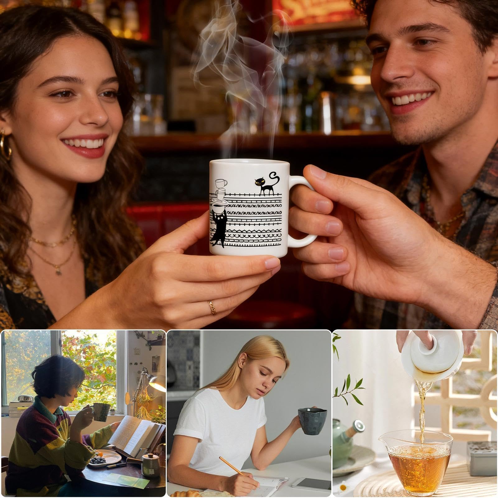 Pocillos de café sarcásticos 350ml taza de cerámica con mensaje secreto | Mug para bebidas para bebidas calientes y frías, oficina en casa, reuniones familiares, , compañeros, mujeres y hombres