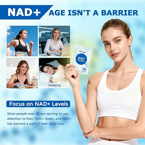 Miniatura 6 de 60 unidades NAD+parches para mujeres y hombres, Kind NAD+Patch Fórmula de ingredientes naturales, paquete de 2 meses