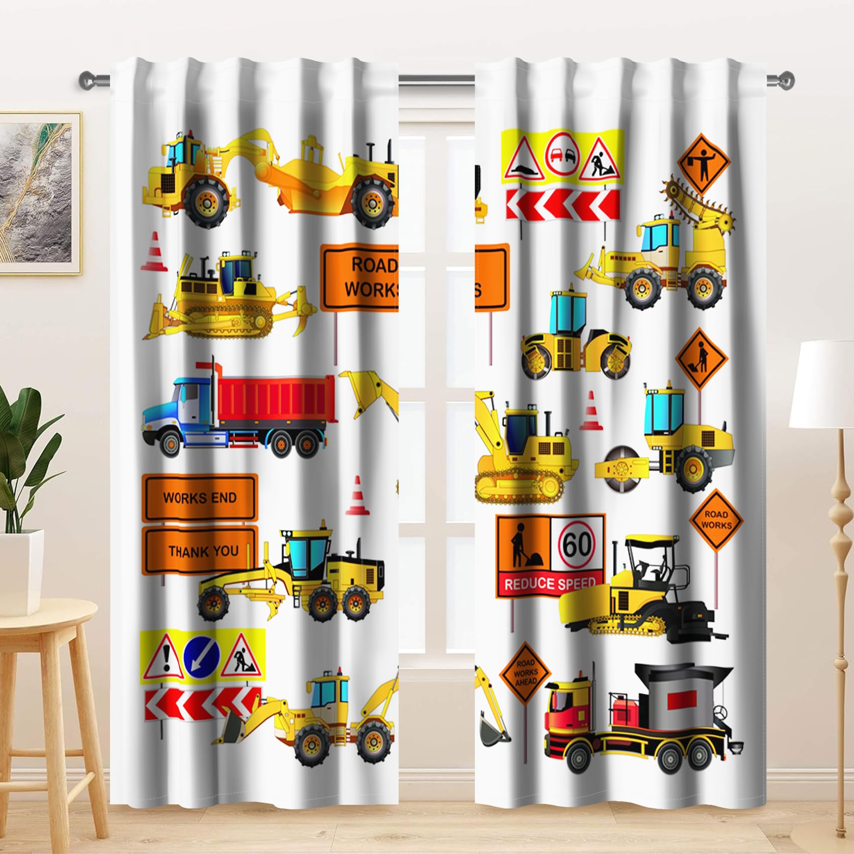 Kzzfqxb 107x160cm Kids Curtains 2 Panels - Image 2