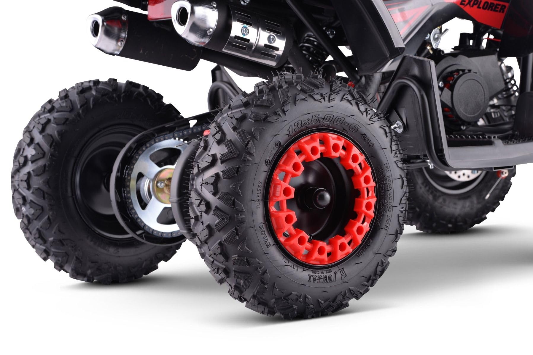 ATV - Mini Quad per bambini Beneo Motors Explorer rosso - 50cc