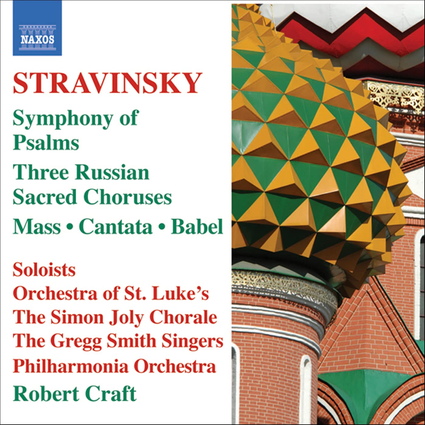 STRAVINSKY: Mass / Cantata / Symphony of Psalms